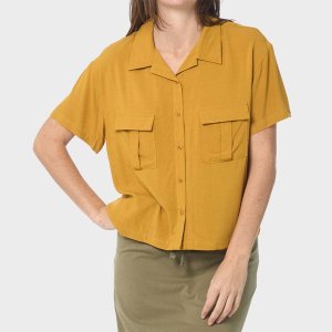 Utility Boxy Shirt Brown