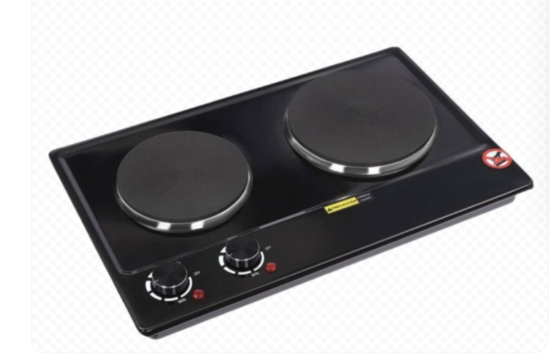2-in-1 Electric Stove 1000W +1500W Hot Plate Electric Cooking 155MM &amp; 185 MM