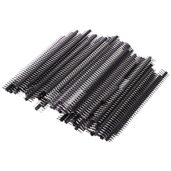 100X Male Header Pins Straight Single Row Male Pin Header Connector