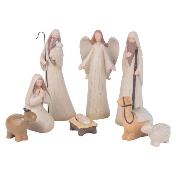 Christmas Nativity, Set Of 8