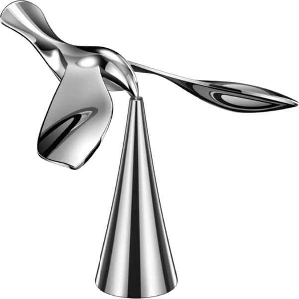 Balanced Bird Bottle Opener, Creative Metal Desk Sculpture, Silver Ornament