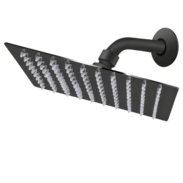 20cm Rainfall Shower Heads &amp; 30cm Shower Arm Sets - 201 Stainless Steel