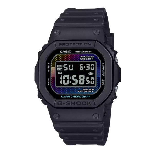 Casio G-Shock - Mens Rubber Strap Black Digital Watch - DW-5600RW-1DR