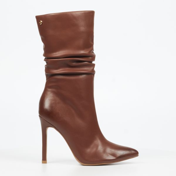 Miss Black Boss 3 Women Faux Leather Ankle Boots - Brown