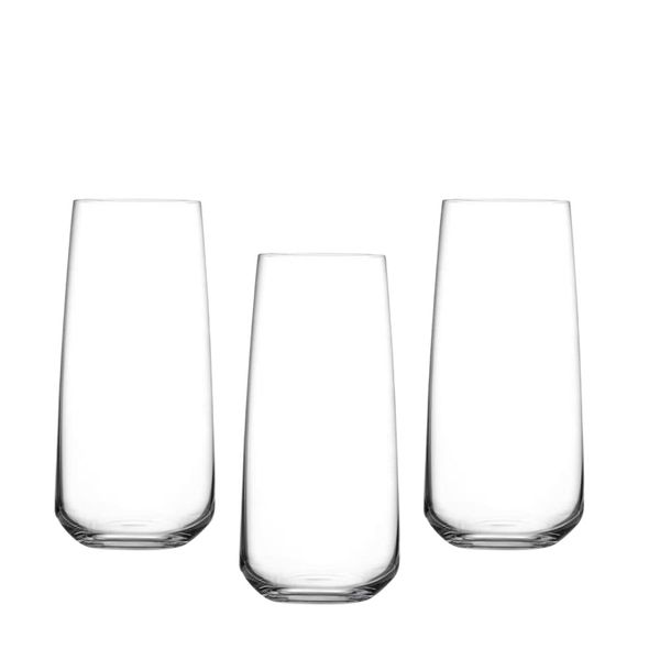 Tall Tumbler Glasses - 3 Piece Set 500ml
