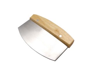 Stainless Steel Dough Scrapper and Cutter with Wooden Handle - Style B