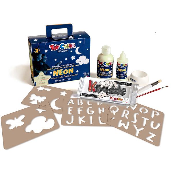 Toy Color - The Goodnight Set - Glow-in-the-Dark Modelling Clay Art Kit