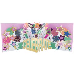 Paper Celebrations Pop-Out Birthday card - Balloon &amp; Confetti