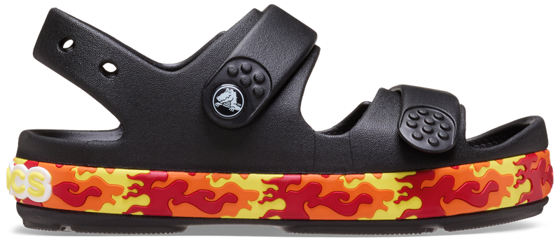 Crocs - Kids - Crocband Cruiser Flames Sandle K Black