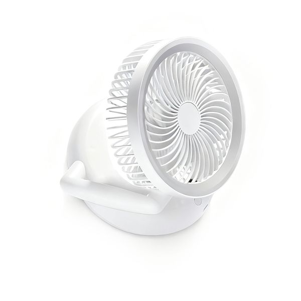 Multifunctional light folding fan highspeed desk fan wall mounted fan white