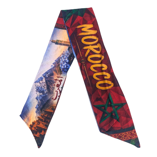 Support Morocco Atlas Lions Double-Sided Polyfleece Scarf