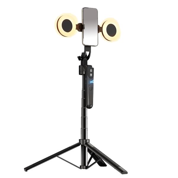 Auto Face Tracking Tripod 360 W/ Light, 70.9" Motion Phone Stand