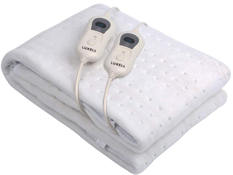 LUXELL - Tie-Down Electric Blanket - All Night Use / DOUBLE - 150x137cm