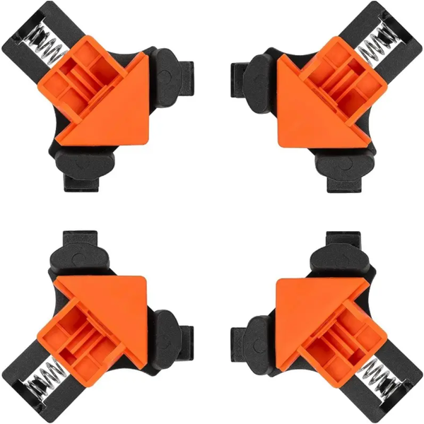 4-Piece 90-Degree Adjustable Corner Clamps for Woodworking DIY Projects