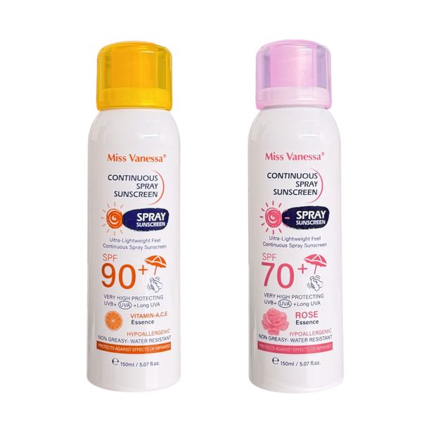 Miss Vanessa Vitamin C A E &amp; Rose Continuous Spray Sunscreen SPF 90+