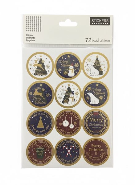Christmas Stickers Blue