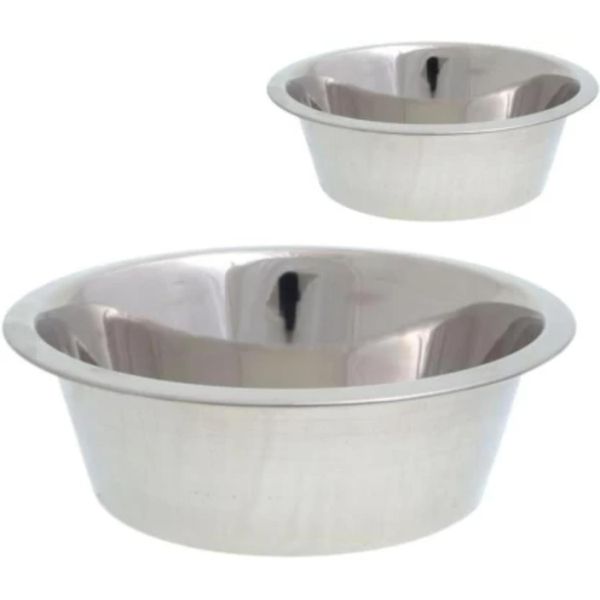Optipet Stainless Steel Standard Deep Feeding Bowl 2L (Pack of 2)