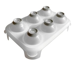 Jumbo Ice Ball Maker Tray- Makes 6 Jumbo Balls of Size 2.5" each