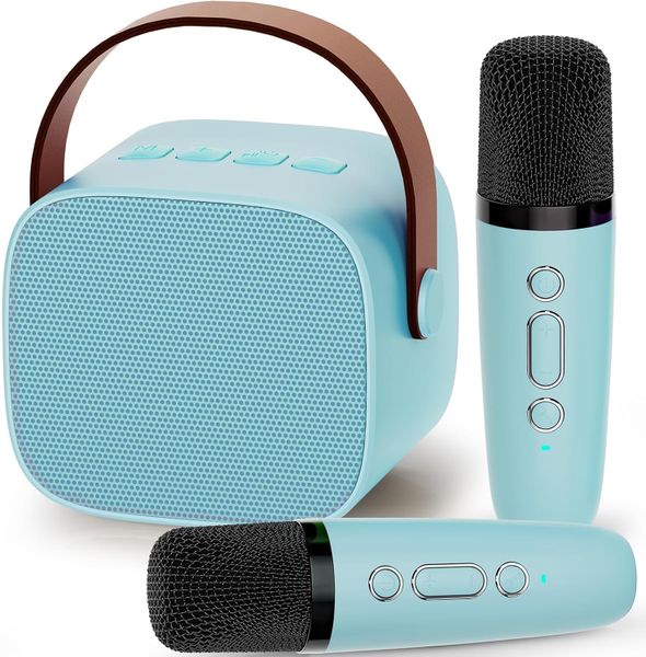Mini Karaoke Machine for Kids, Birthday Gifts for Girls Boys Portable
