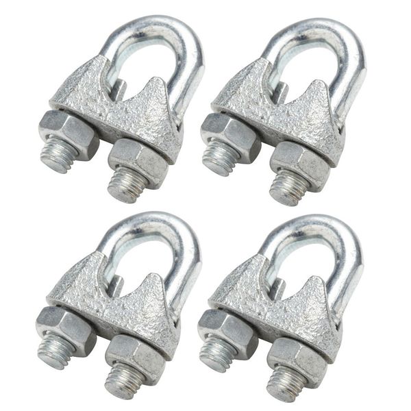 FI- 10 mm Steel Wire/Rope Clamp 4-Pack