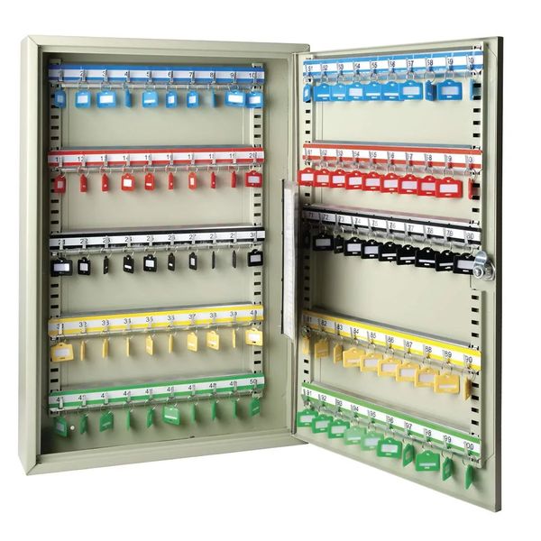 100 Key Cabinet with Key Rings
