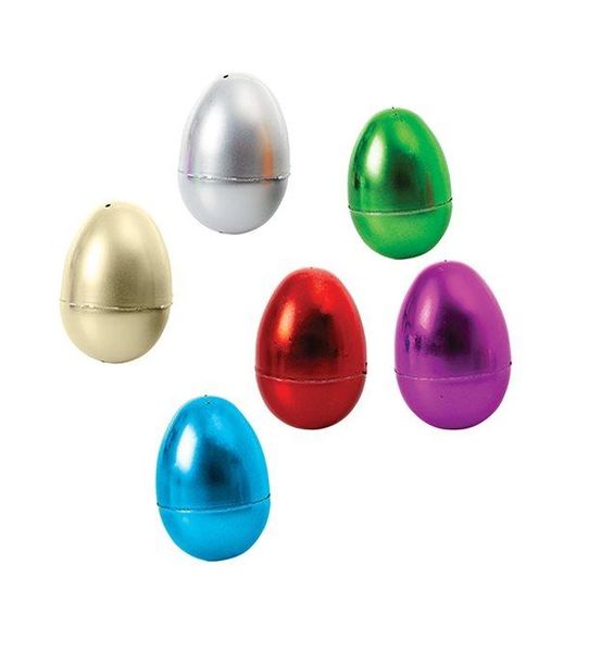 Easter Hunt Eggs - Plastic Fillable 6PC, 8x5cm Each