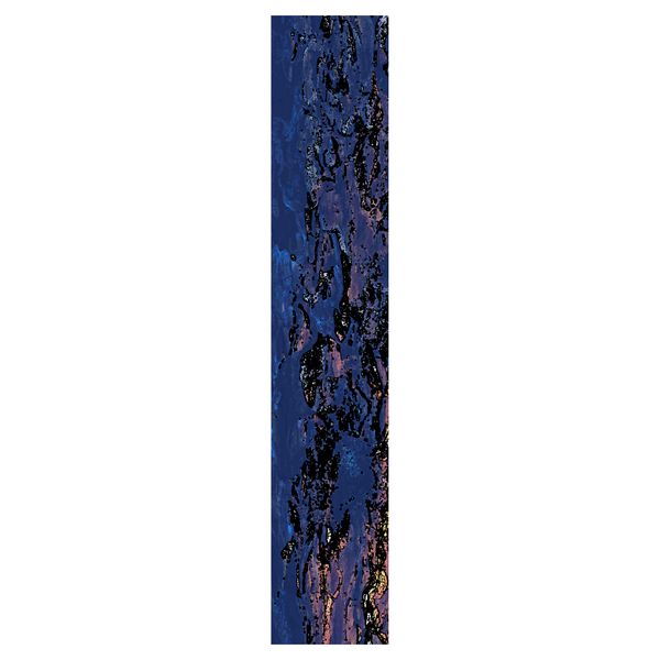 Abstract Blue Table Runner