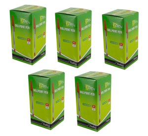 Treeline T Pens Red - Pack of 5 Boxes