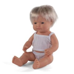 Miniland Dolls (Baby Caucasian Blonde Boy) 38cm