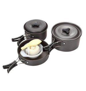 Camping Cooking Set of 3 -Aluminum