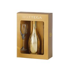 Bottega Gold Prosecco Doc 750 ml + Glass Gift Pack