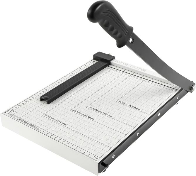 A4 Paper Cutter Metal Base Stack Paper Trimmer Guillotine Paper Slicer