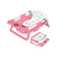 Skycrest Foldable Baby Bathtub with Cushion and Temperature Display