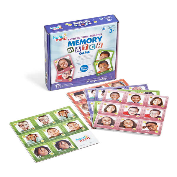 Hand2Mind - Express Your Feelings Memory Match Game - Emotions Learning