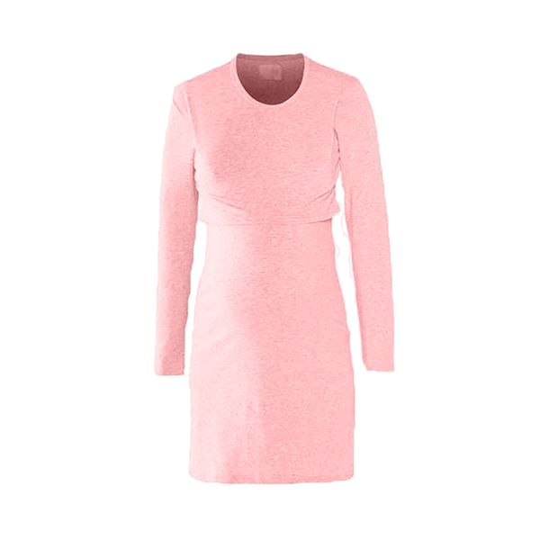 Hannah Grace Maternity Pink Winter Breastfeeding Nightie