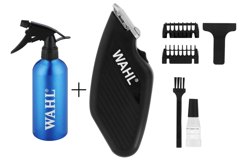 Wahl Travel Trimmer for Moustaches &amp; Side Burns + Wahl Spray Bottle