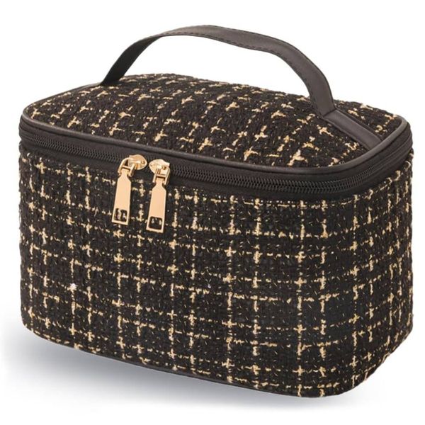 Portable Travel Cosmetic Makeup &amp; Toiletry Bag with Handle for Girls Women