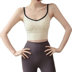 Fashion Sleeveless Yoga Top One-Piece Sports Bra for Fitness