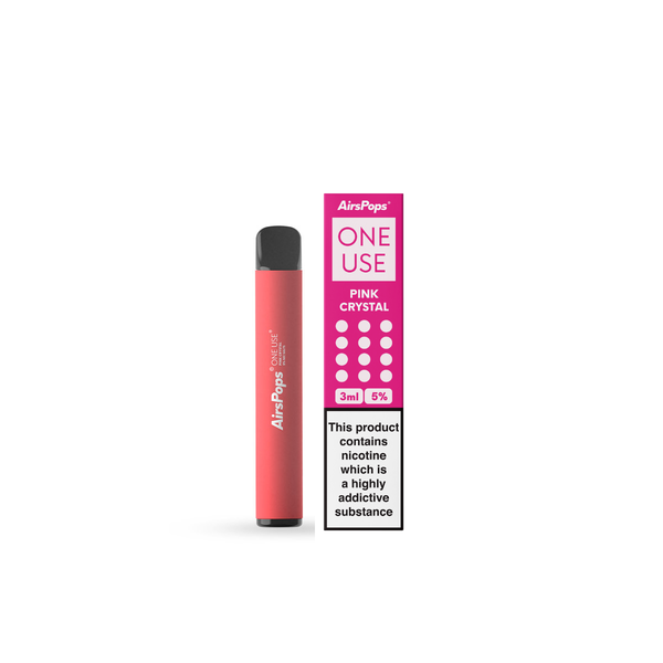 AirsPops - Disposable Vape - Pink Crystal - 5% Nic Salts