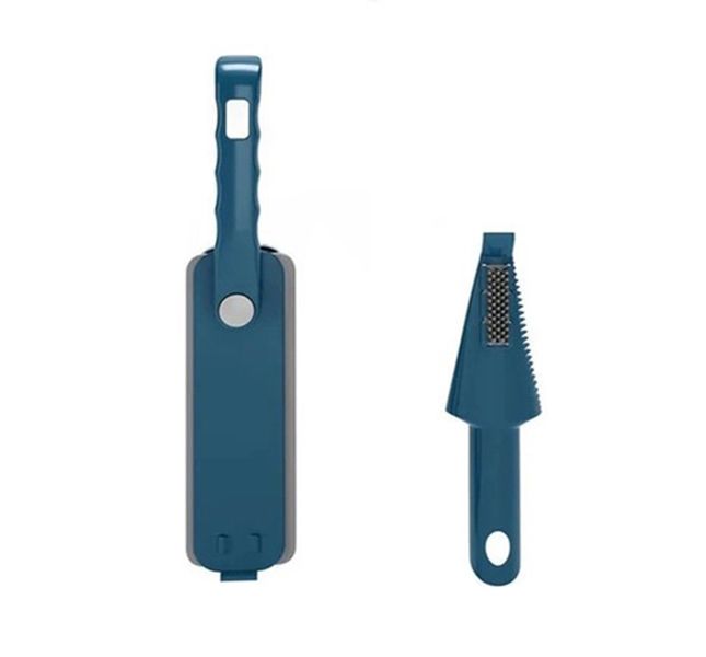 Multi-Purpose Soft Bristles Household Cleaning Brush with scrapper
