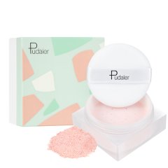 Pudaier Soft Pink Translucent Loose Setting Powder -Shine Control, Matte