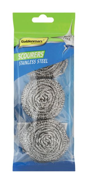 Goldenmarc Stainless Steel Scourers 2 + 1