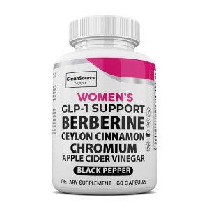 Women's GLP-1 Support - Berberine, Ceylon Cinnamon &amp; Chromium - 60 Capsules