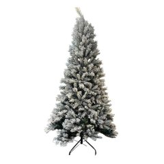 Fiber Optic Christmas Tree with Snow Fluff - 2 Meters - Design 1