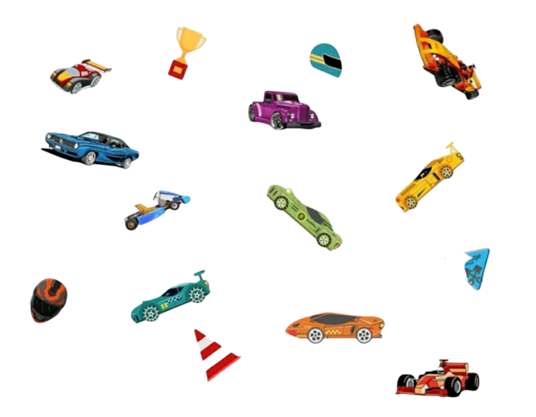 Wall Sticker - Racing Cars