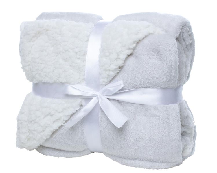George &amp; Mason Baby - Sherpa Throw Blanket - Grey