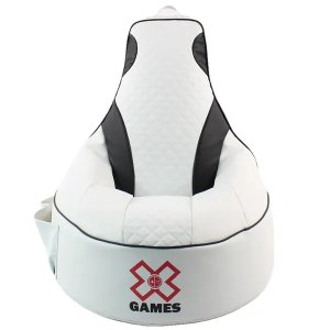 KIKC X Games Gaming Bean Bag Chair (Unfilled) - White/Black