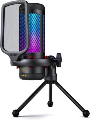 TONOR Gaming Mic, USB Microphone for PC Computer, Cardioid Condenser Mic