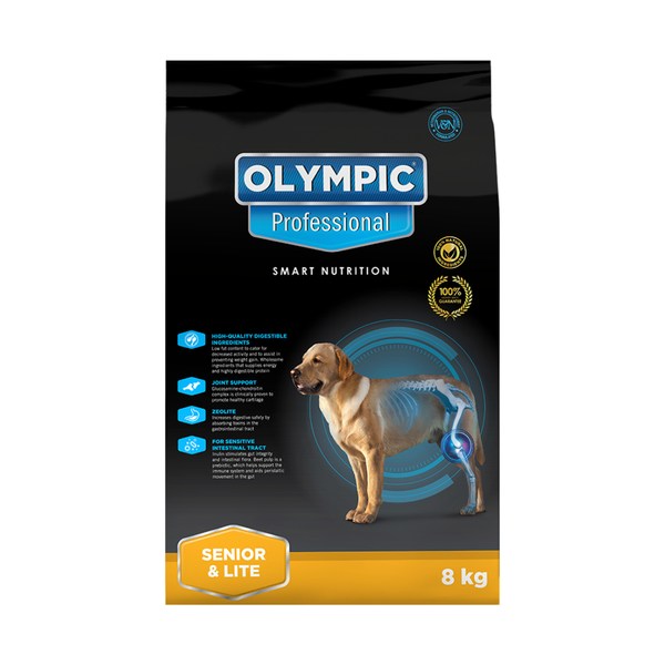 Olympic Professional Senior &amp; Lite Dry Dog Food 8kg