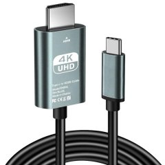 Type C to HDMI 4K Cable Compatible with laptops, iPhones and Huawei - 1.8m